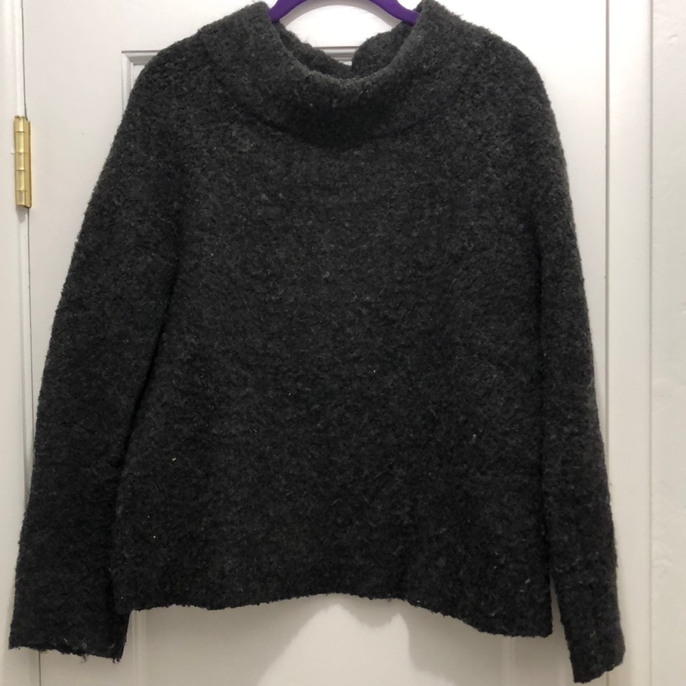 Moth Anthropologie gray wool blend sweater